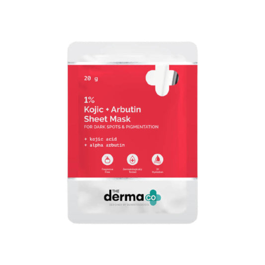 Buy The Derma Co 1% Kojic + Arbutin Sheet Mask from DrMediCart, Ship from India to USA