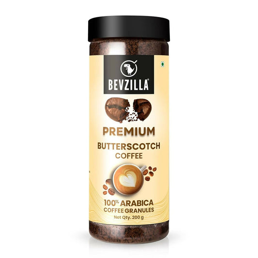 Buy Bevzilla Premium Butterscotch Coffee Powder 100% Arabica from DrMediCart