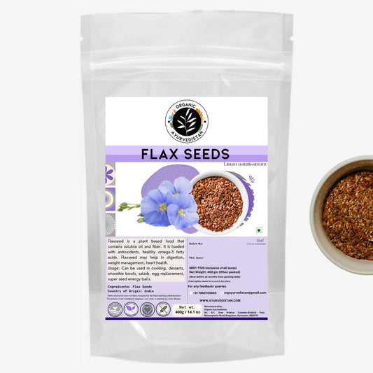 Buy Organic Ayurvedistan Flax Seeds from DrMediCart, Ship from India to USA