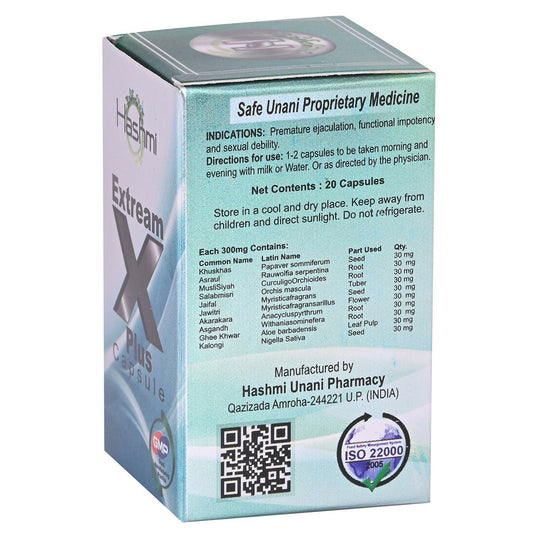 Buy Hashmi Extream X Plus Capsules from DrMediCart, Ship from India to USA