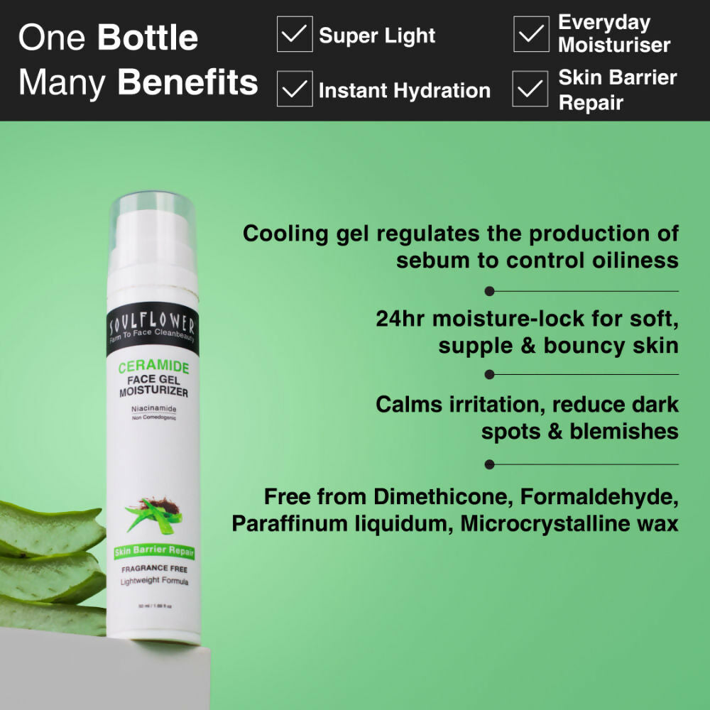 Soulflower Ceramide Face Gel Moisturizer