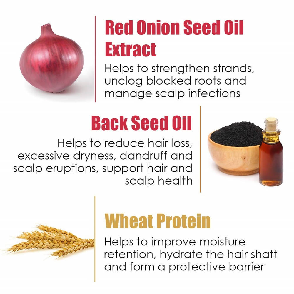 Wow Skin Science Red Onion Black Seed Oil Hair Mask - Drmedicart