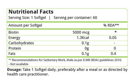 Nature's Velvet Biotin Softgels