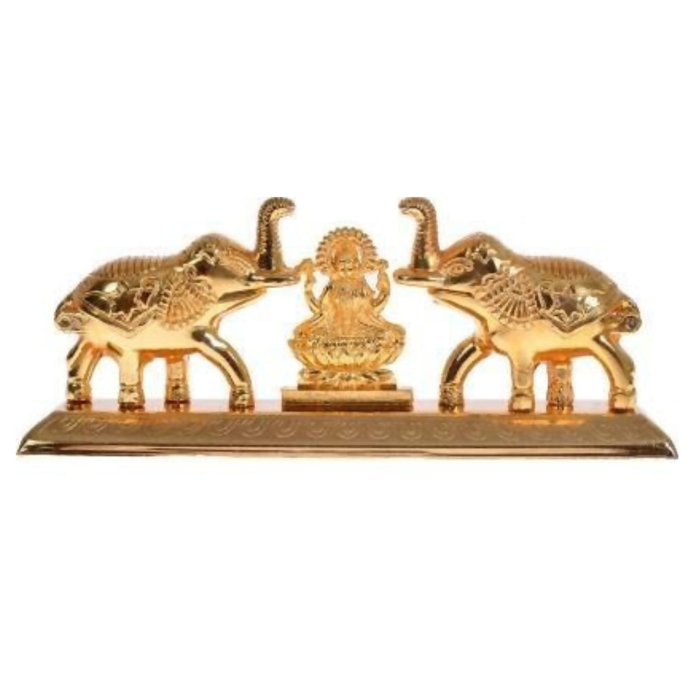 Buy Fashion Bizz Handcrafted Goddess Lakshmi Roli Chawal Box with Elephants