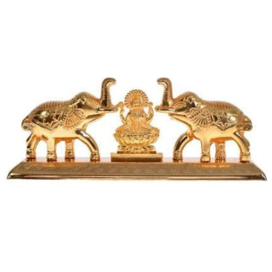 Buy Fashion Bizz Handcrafted Goddess Lakshmi Roli Chawal Box with Elephants
