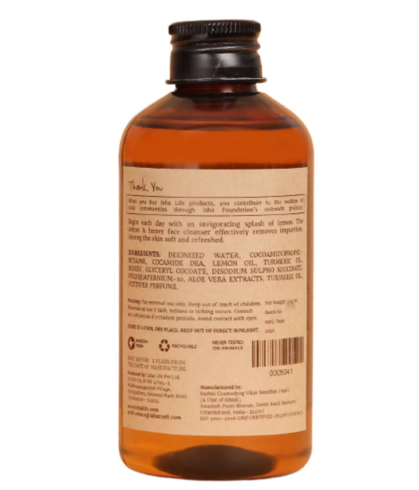 Isha Life Lemon & Honey Herbal Face Cleanser - DrMediCart