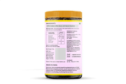 Teacurry Hazelnut Instant Coffee Powder - Arabica Freeze Dried Coffee for Instant Hot & Cold Coffee