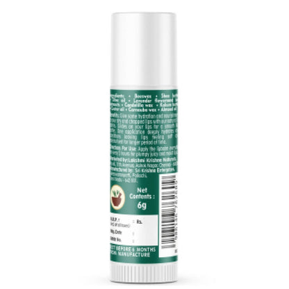 Lakshmi Krishna Naturals Lavender Lip Balm - DrMediCart