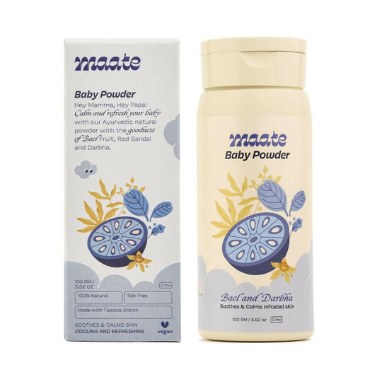 Buy Maate Talc Free Natural & Ayurvedic Baby Powder from DrMediCart, Ship from India to USA
