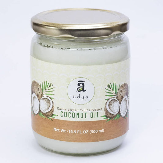 Buy Adya Organics Extra Virgin Cold Pressed Coconut Oil from DrMediCart, Ship from India to USA