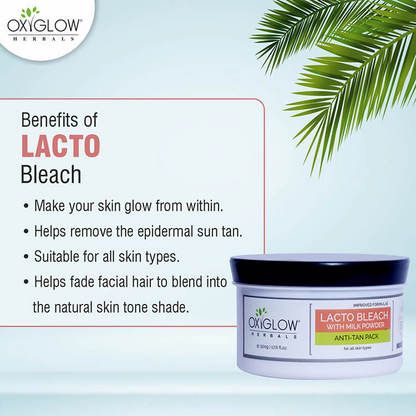 Oxyglow Herbals Lacto Bleach Cream - Anti-Tan Pack
