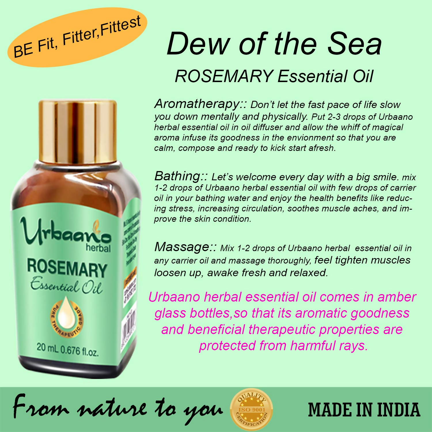 Urbaano Herbal Rosemary Essential Oil