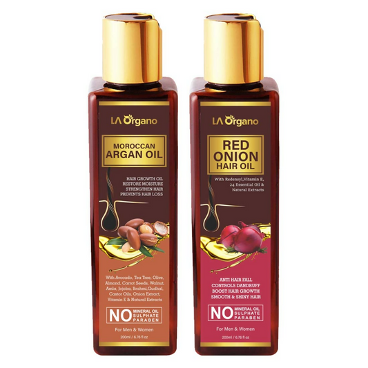 LA Organo Moroccan Multi-Purpose Hair Growth Oils Combo - DrMediCart
