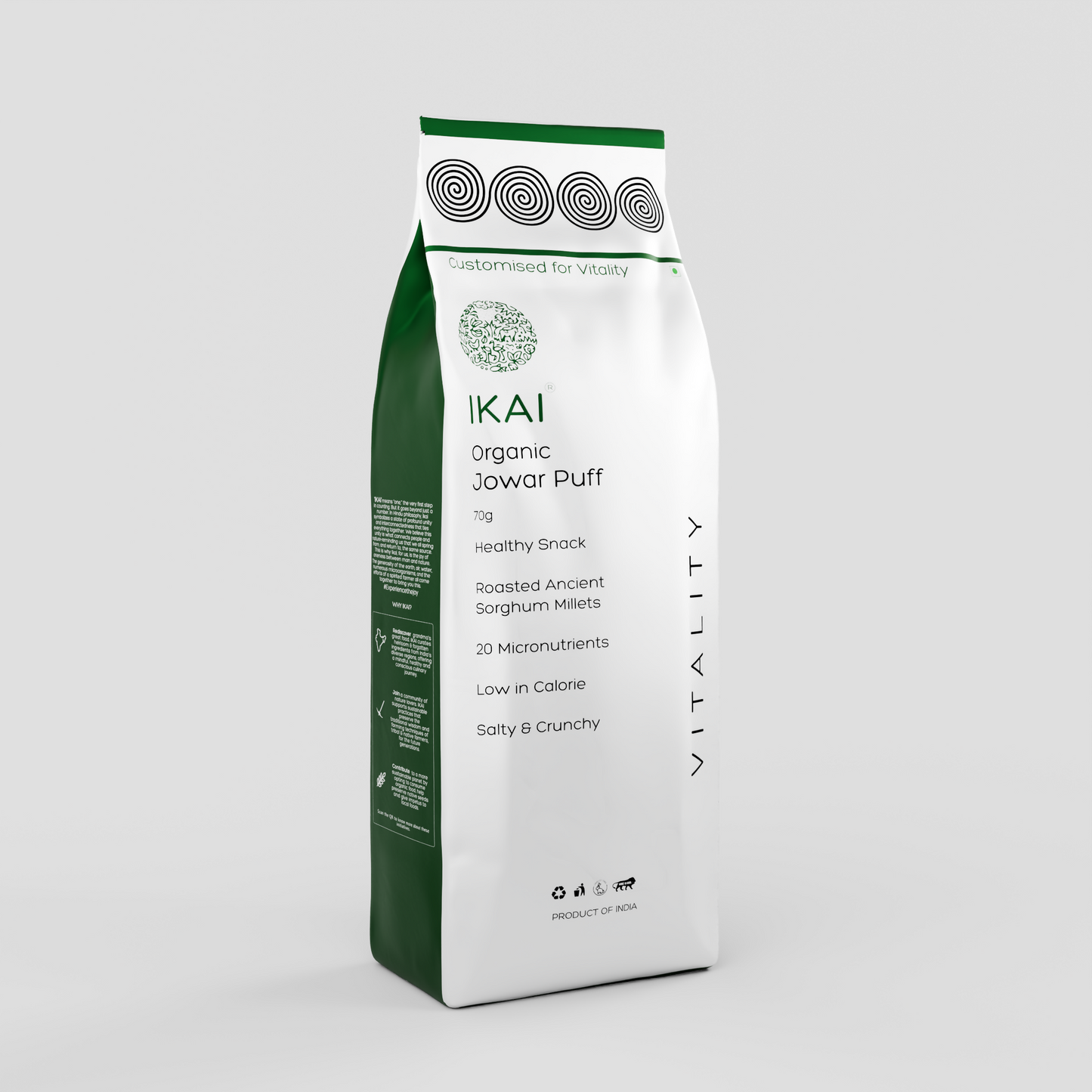 IKAI Organic Jowar Puff (Roasted)