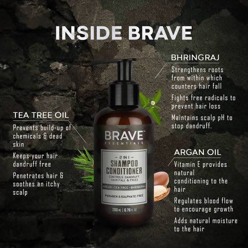 Brave Essentials 2 in 1 Shampoo Conditioner
