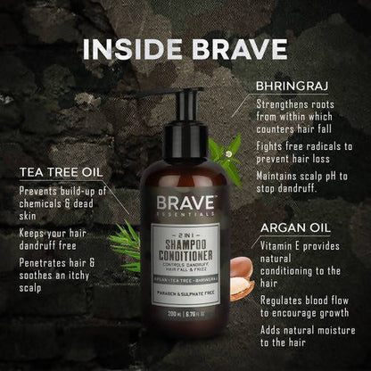 Brave Essentials 2 in 1 Shampoo Conditioner