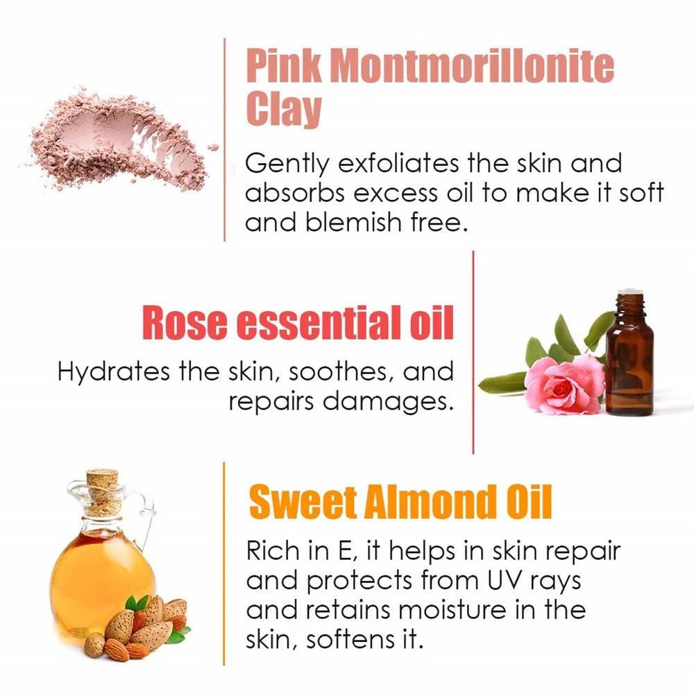 Wow Skin Science Pink Rose Clay Face Mask - Drmedicart