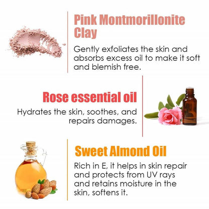 Wow Skin Science Pink Rose Clay Face Mask - Drmedicart