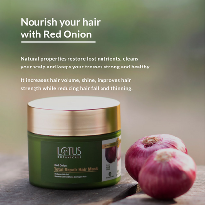 Lotus Botanicals Red Onion Total Repair Hair Mask