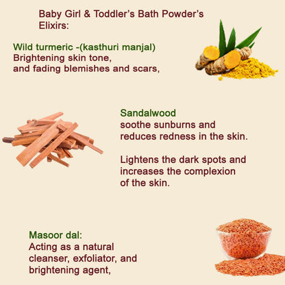 DevElixir Girl Baby Ubtan Natural Bright & Glowing Skin Tone