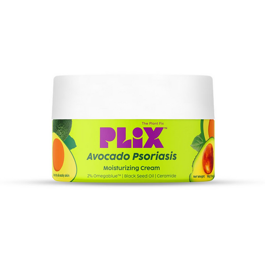 PLIX The Plant Fix Avocado Psoriasis Moisturizing Cream with 2% Omegablue For Dry & Flaky Skin
