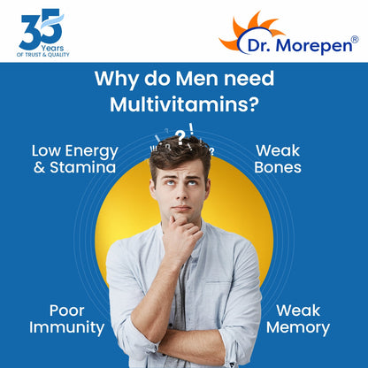 Dr. Morepen Multivitamins For Men With Omega 3 & Herbs