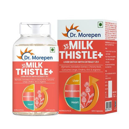 Buy Dr. Morepen Milk Thistle+ Capsules For Liver Health from DrMediCart, Ship from India to USA