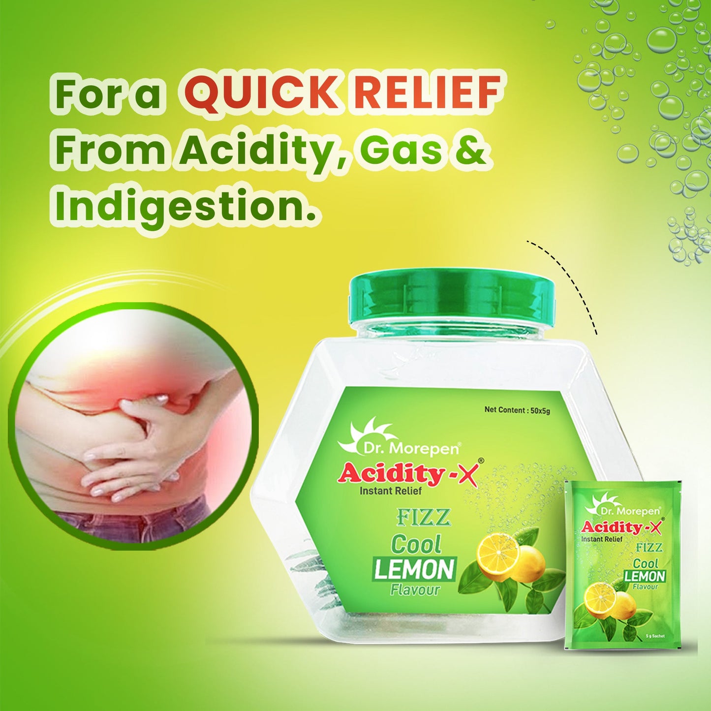 Dr. Morepen Acidity-X Fizz Sachets