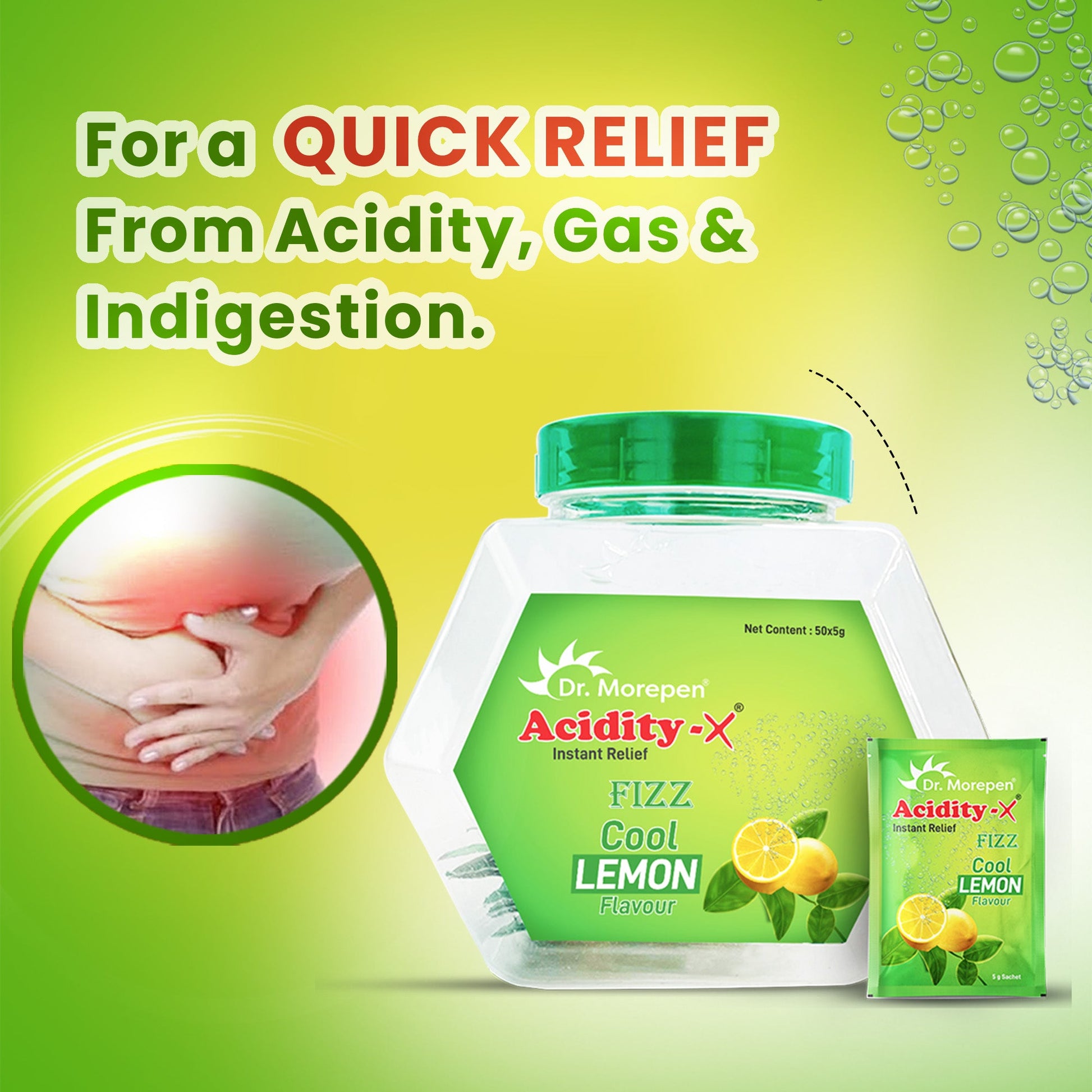 Dr. Morepen Acidity-X Fizz Sachets