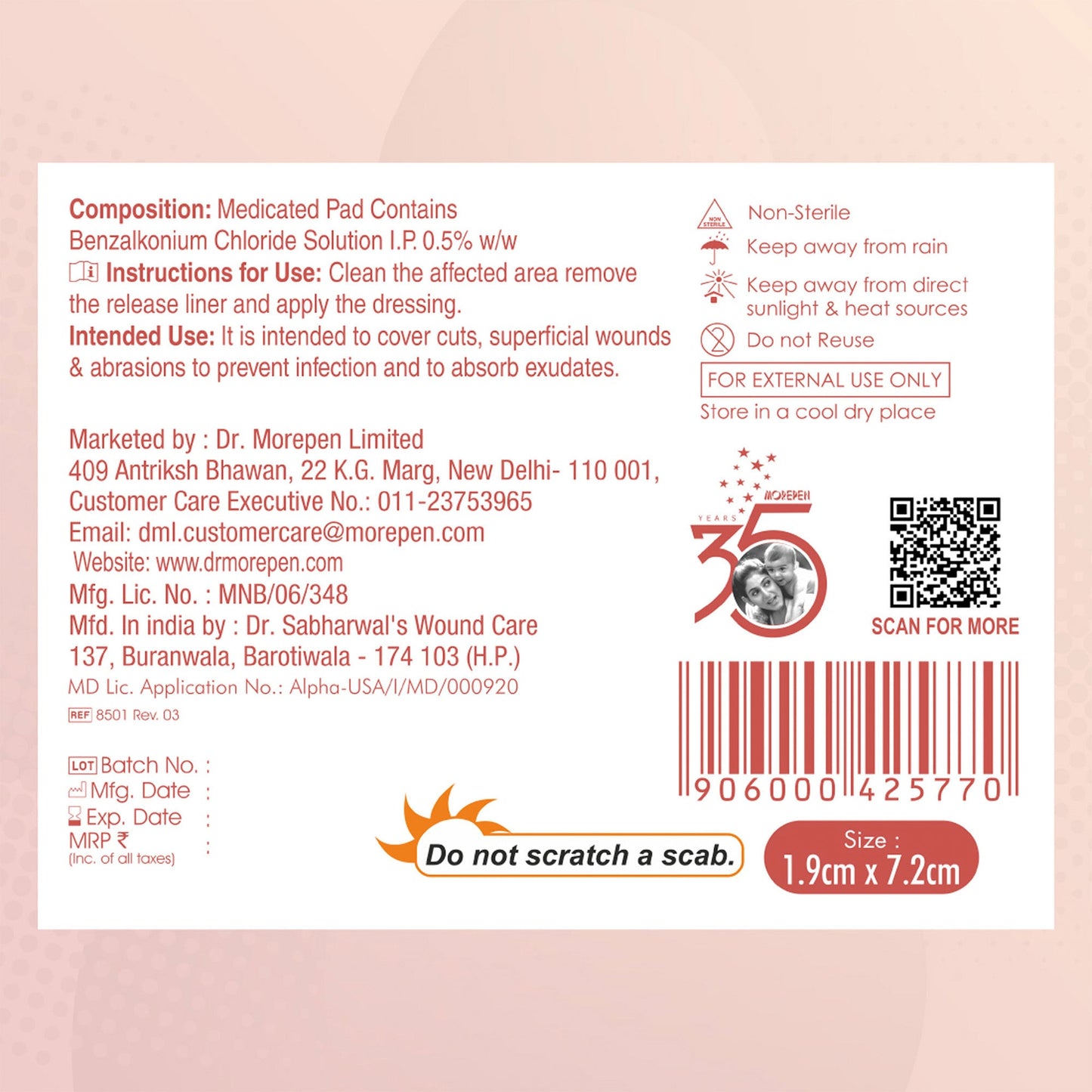 Dr. Morepen AID – Band-Aid Adhesive