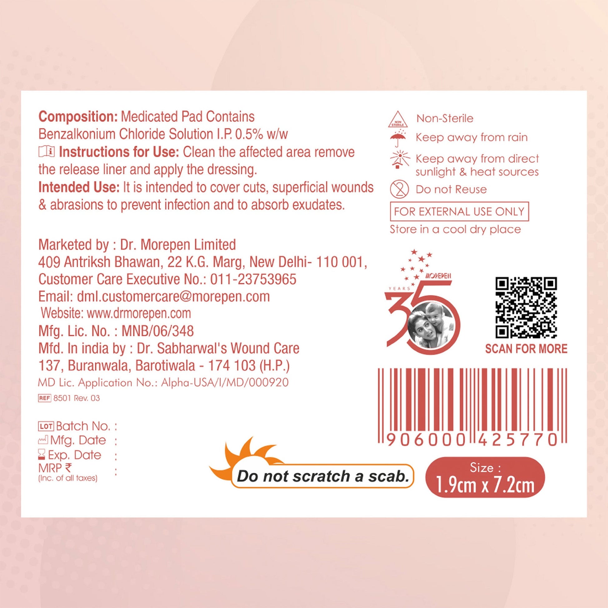Dr. Morepen AID – Band-Aid Adhesive