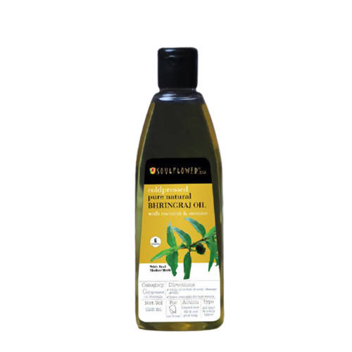 Buy Soulflower Cold Pressed Pure Natural Bhringaraj Oil from DrMediCart, Ship from India to USA
