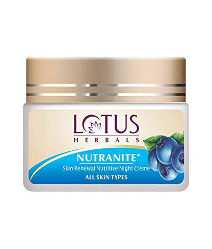 Buy Lotus Herbals Nutranite Skin Renewal Nutritive Night Cream from DrMediCart, Ship from India to USA