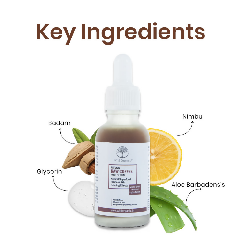 Wild Organic Natural Face Serum Raw Coffee