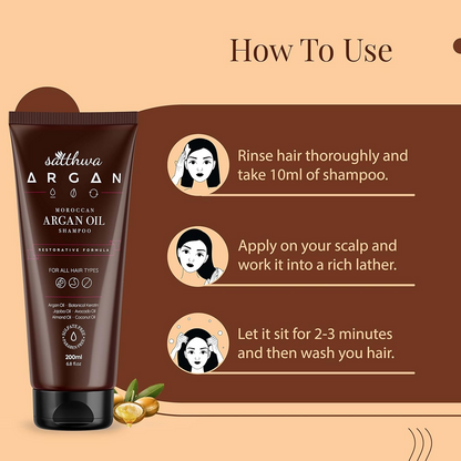 Satthwa Moroccan Argan Oil Shampoo