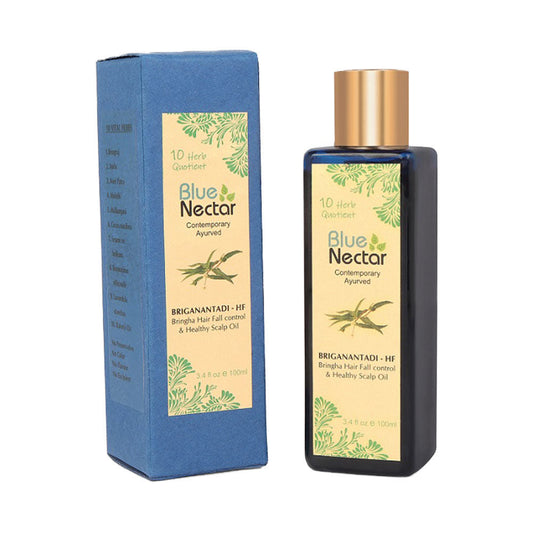 Buy Blue Nectar Briganantadi - Hf Bringha Hair Fall Control & Healthy Scalp Hair Oil from DrMediCart, Ship from India to USA