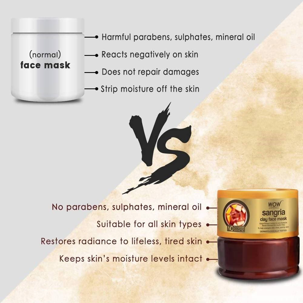 Wow Skin Science Sangria Clay Face Mask - Drmedicart