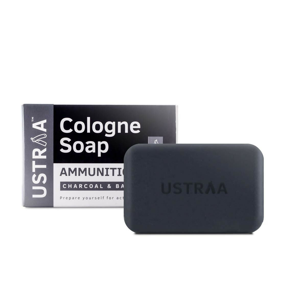 Ustraa Ammunition Cologne Soap with Charcoal & Bay Leaf