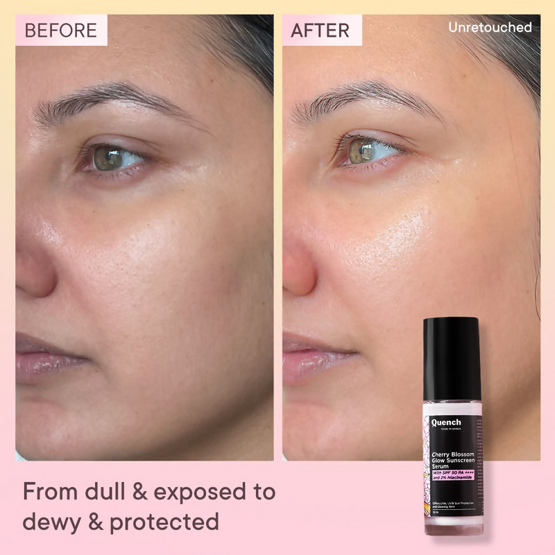 Quench Cherry Blossom Glow Sunscreen Serum