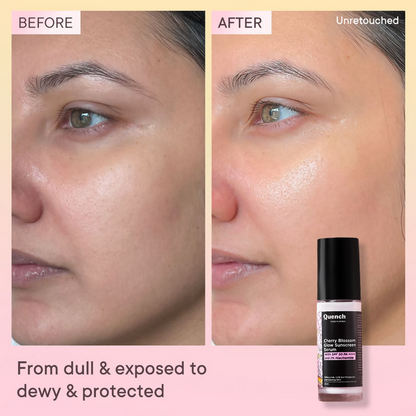 Quench Cherry Blossom Glow Sunscreen Serum