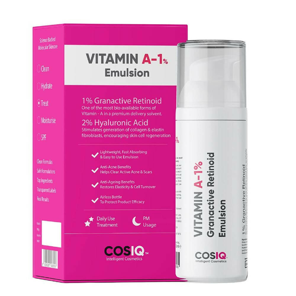 Buy Cos-IQ Vitamin A-1% Granactive Retinoid Emulsion from DrMediCart, Ship from India to USA