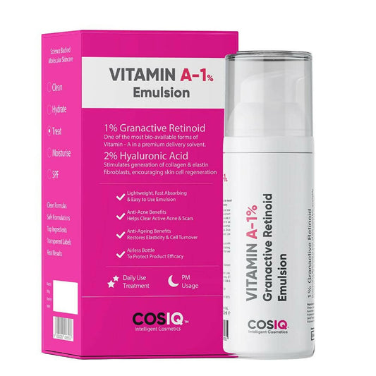 Buy Cos-IQ Vitamin A-1% Granactive Retinoid Emulsion from DrMediCart, Ship from India to USA