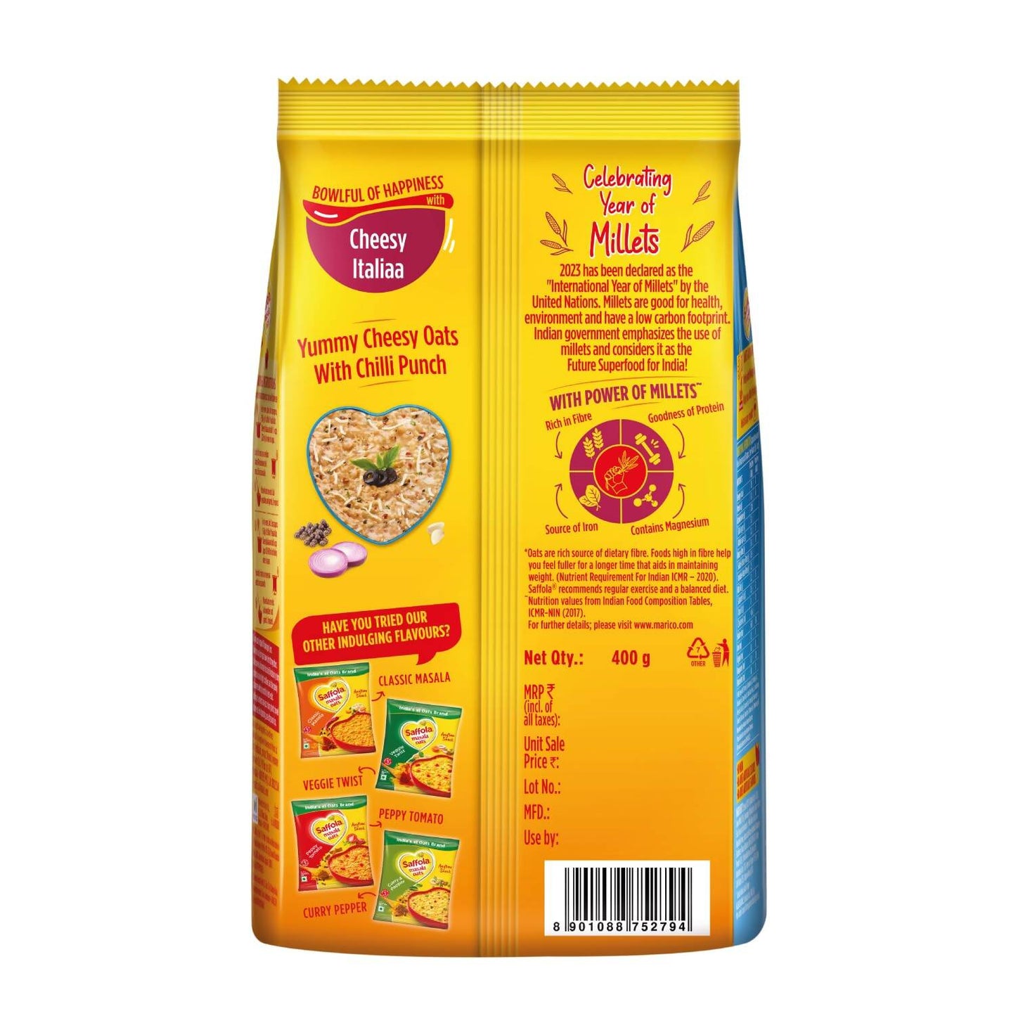 Buy Saffola Cheesy Italian Masala Oats from DrMediCart, Ship from India to USA