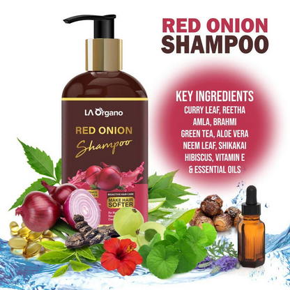 LA Organo Red Onion Hair Shampoo - DrMediCart