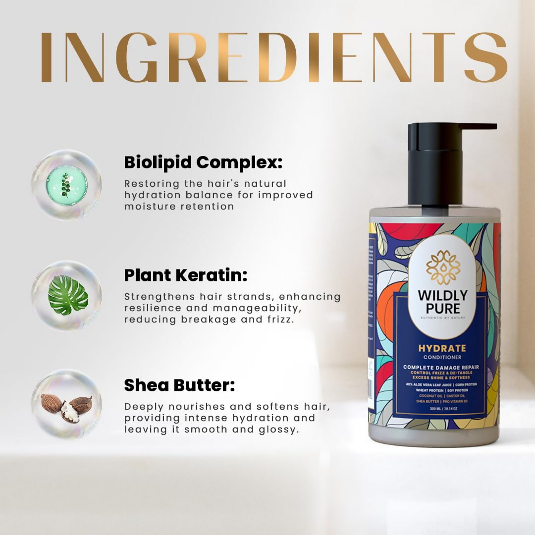 Wildly Pure Natural Conditioner for Dry & Frizzy Hair