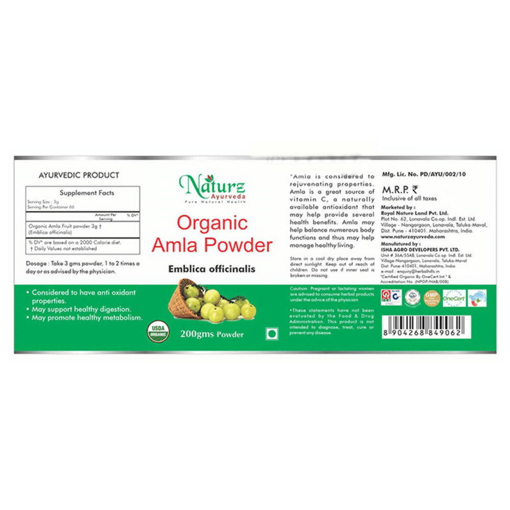 Naturz Ayurveda Organic Amla Powder