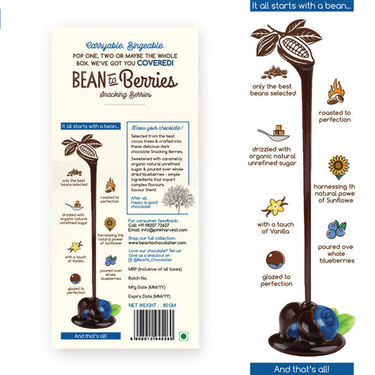 Buy Pink Harvest Bean To Berries Chocolate Coated Blueberries from DrMediCart, Ship from India to USA