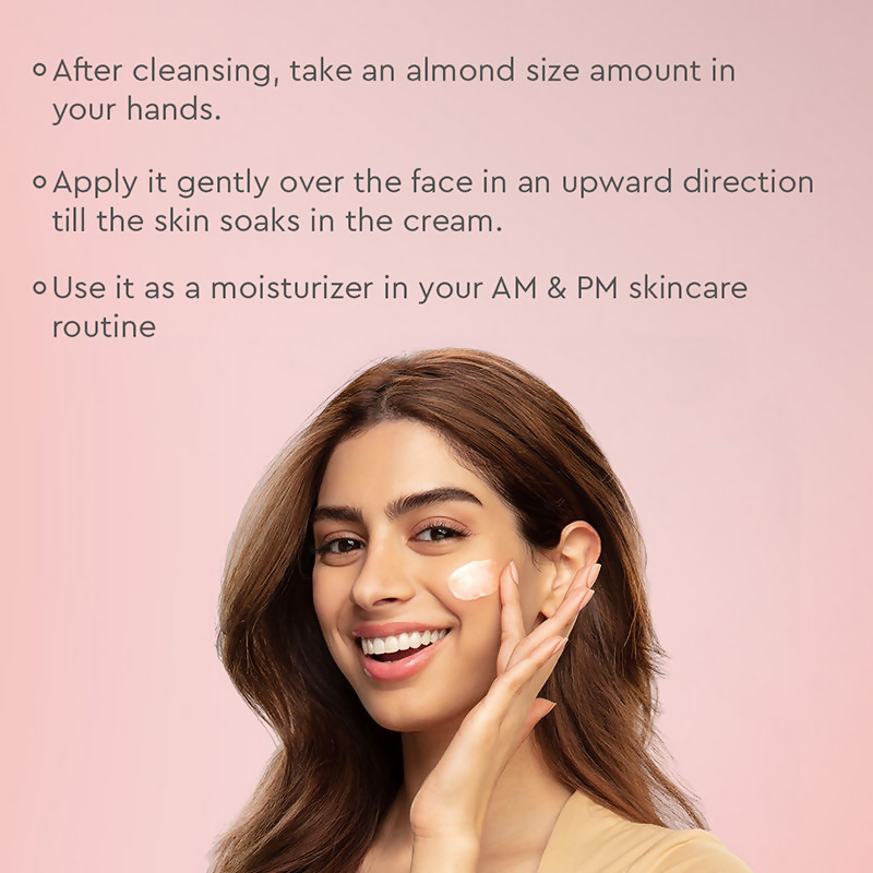 The Face Shop Rice Water Cream with Niacinamide & HA, Brightens Skin