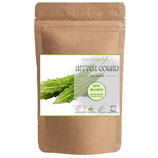 Satvi Wellness Bitter Gourd Tea Bags | Bitter Melon Tea