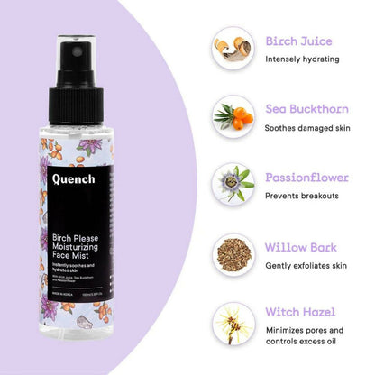 Buy Quench Botanics Birch Please Moisturizing Face Mist from DrMediCart, Ship from India to USA